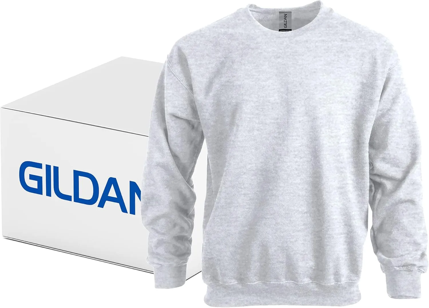 Gildan Unisex Adult Fleece Crewneck Sweatshirt, Style G18000, Multipack