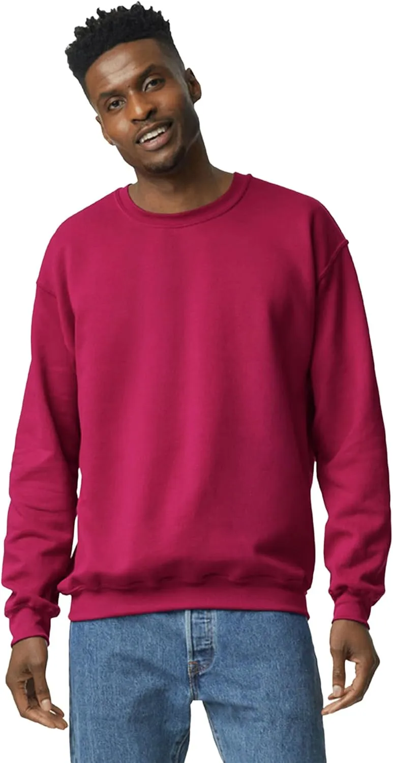 Gildan Unisex Adult Fleece Crewneck Sweatshirt, Style G18000, Multipack