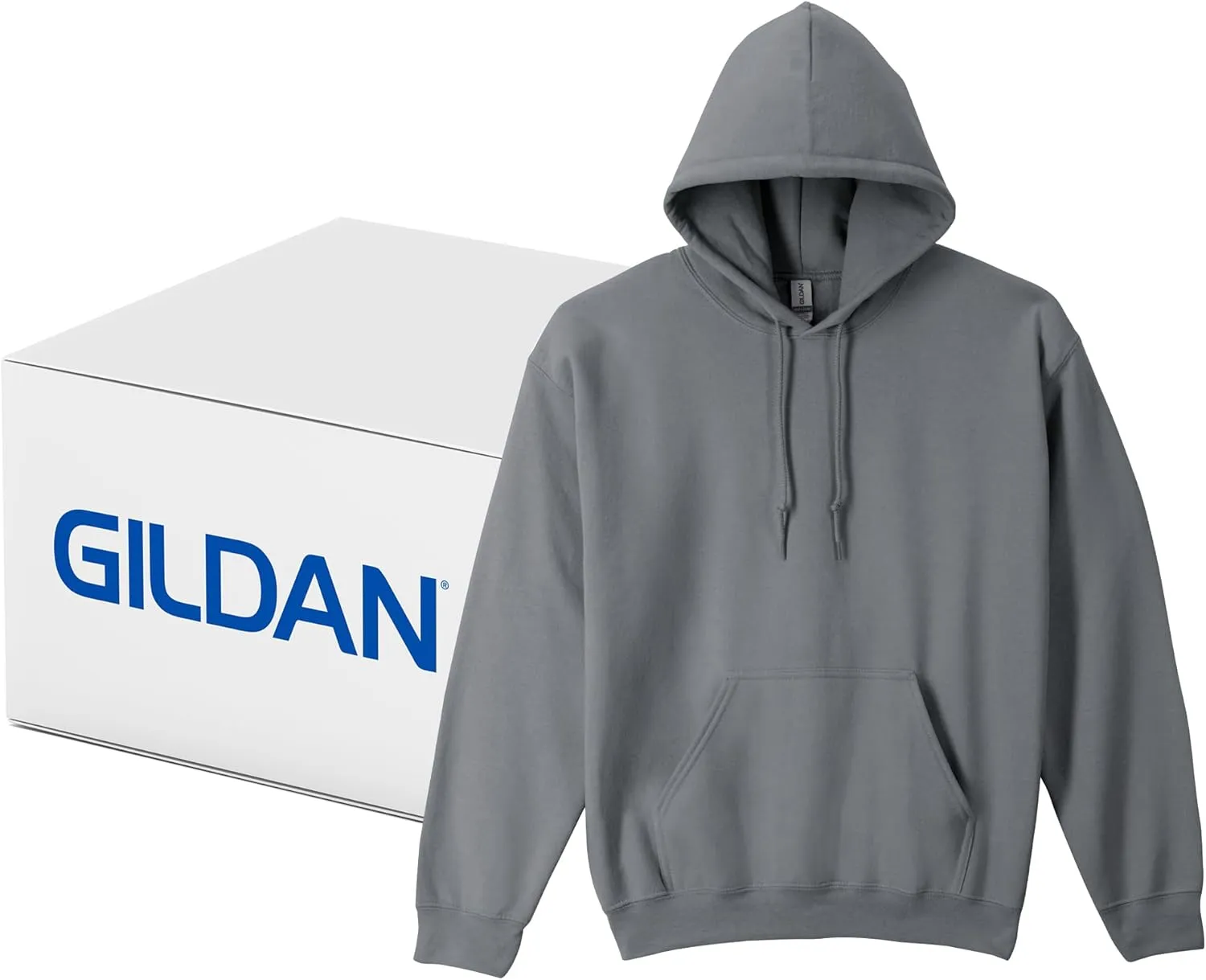 Gildan Unisex Adult Fleece Hoodie Sweatshirt, Style G18500, Multipack