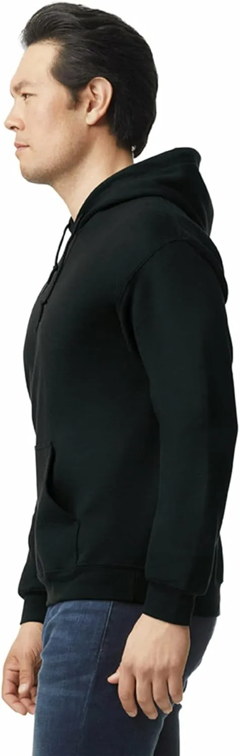 Gildan Unisex Adult Fleece Hoodie Sweatshirt, Style G18500, Multipack