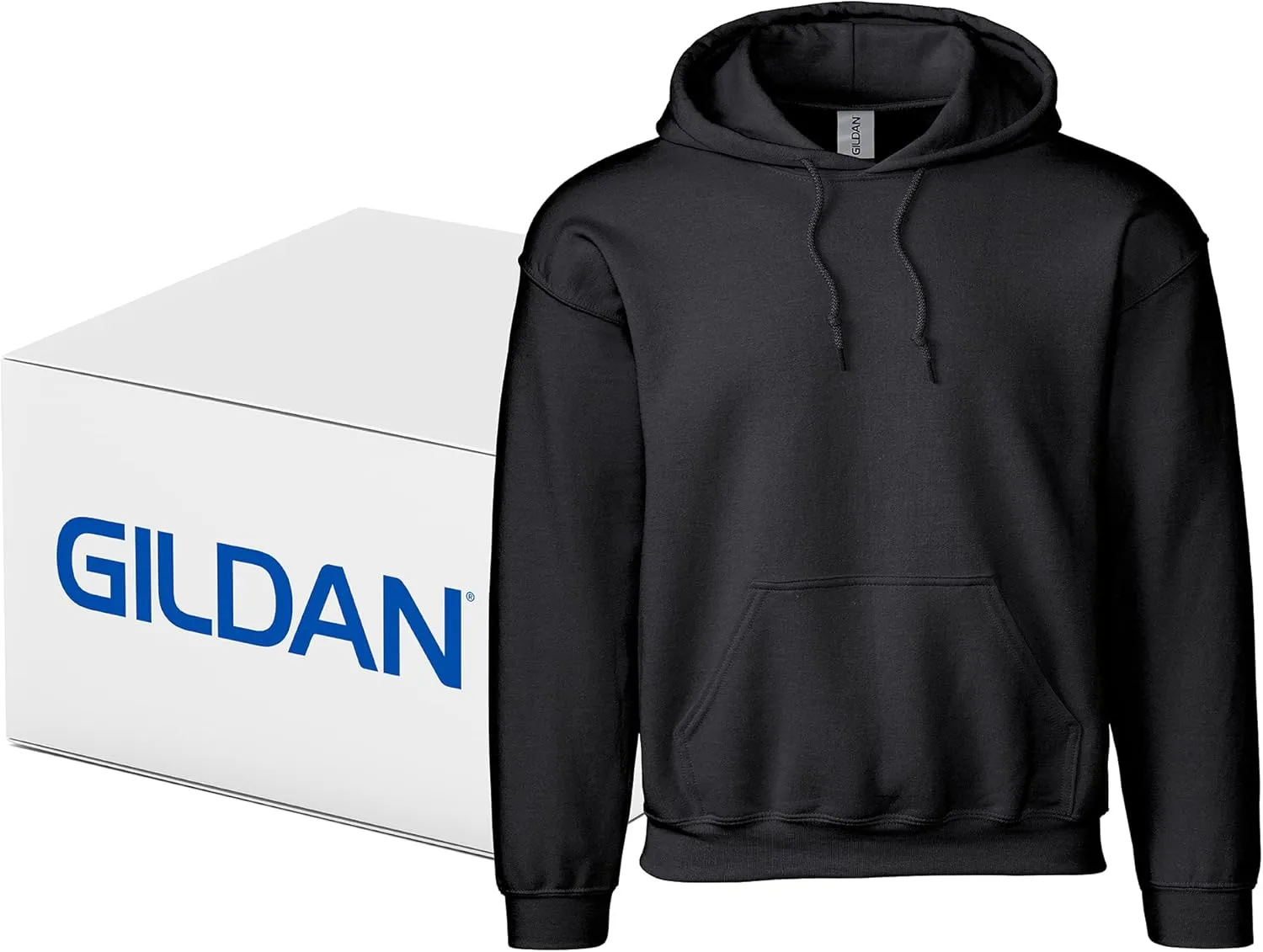 Gildan Unisex Adult Fleece Hoodie Sweatshirt, Style G18500, Multipack