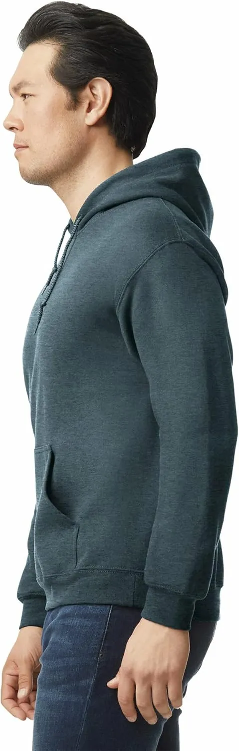 Gildan Unisex Adult Fleece Hoodie Sweatshirt, Style G18500, Multipack
