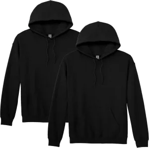 Gildan Unisex Adult Fleece Hoodie Sweatshirt, Style G18500, Multipack