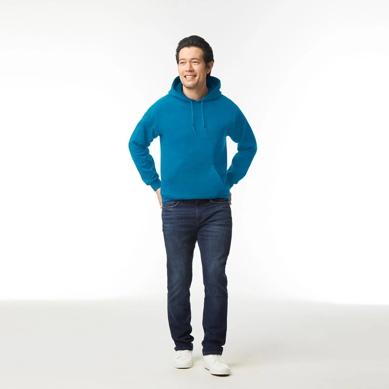 Gildan Unisex Adult Fleece Hoodie Sweatshirt, Style G18500, Multipack