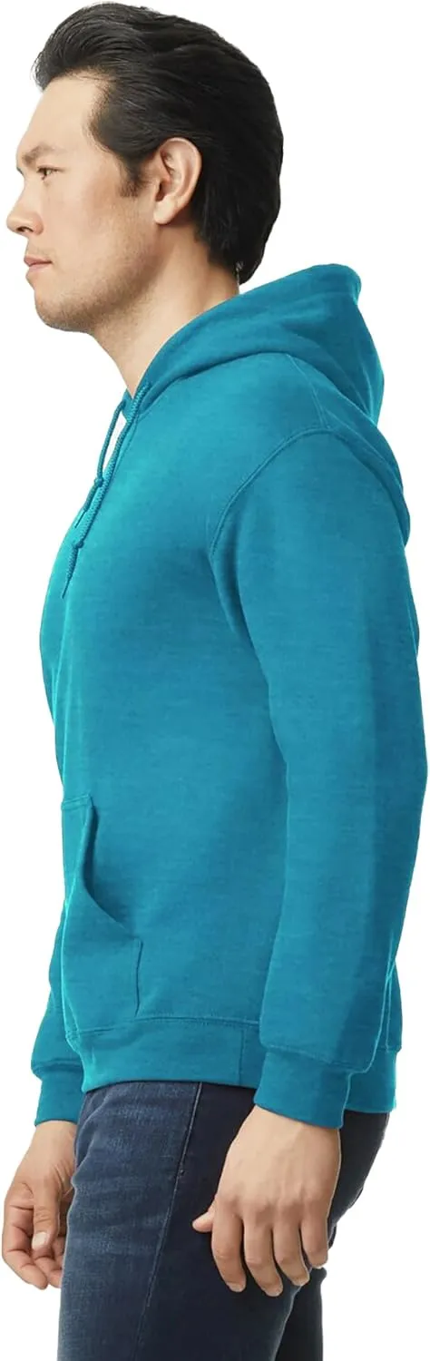 Gildan Unisex Adult Fleece Hoodie Sweatshirt, Style G18500, Multipack