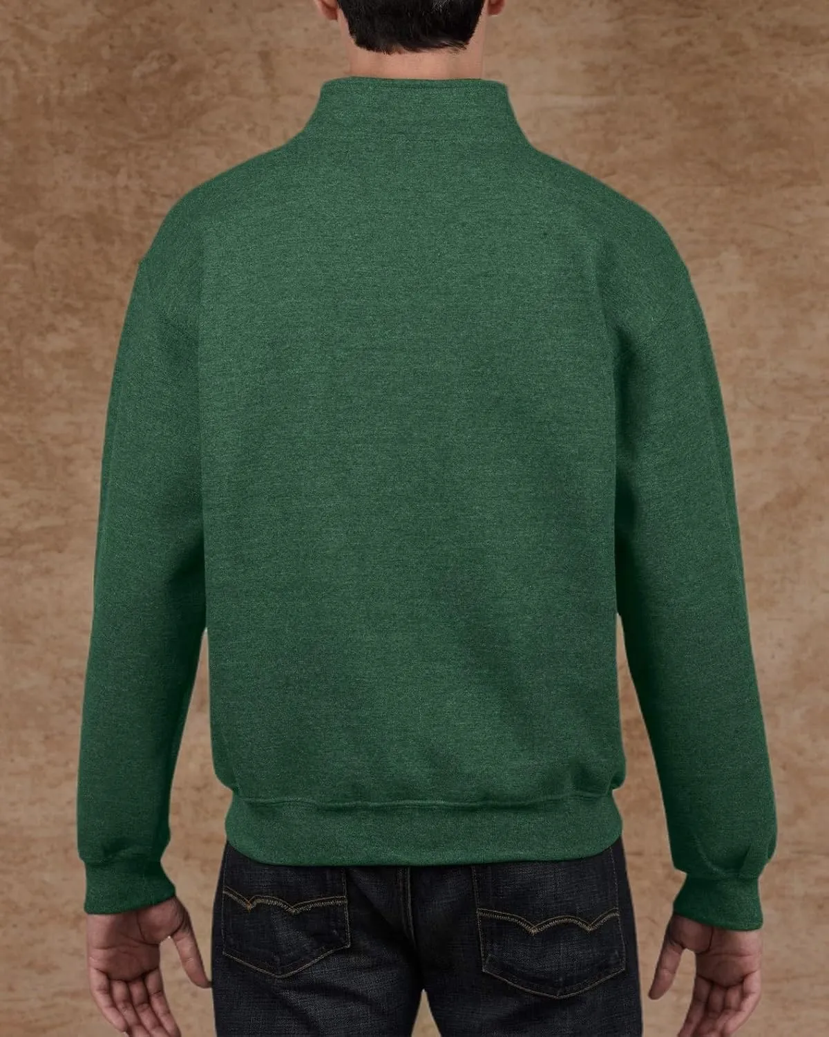 Gildan Unisex Adult Fleece Quarter-Zip Cadet Collar Sweatshirt, Style G18800