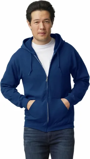 Gildan Unisex adult Fleece Zip Hoodie Sweatshirt, Style G18600, Multipack