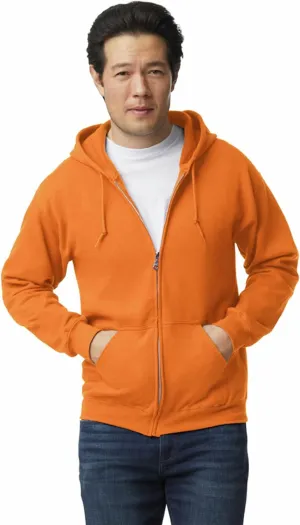 Gildan Unisex adult Fleece Zip Hoodie Sweatshirt, Style G18600, Multipack