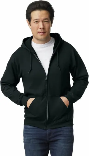 Gildan Unisex adult Fleece Zip Hoodie Sweatshirt, Style G18600, Multipack