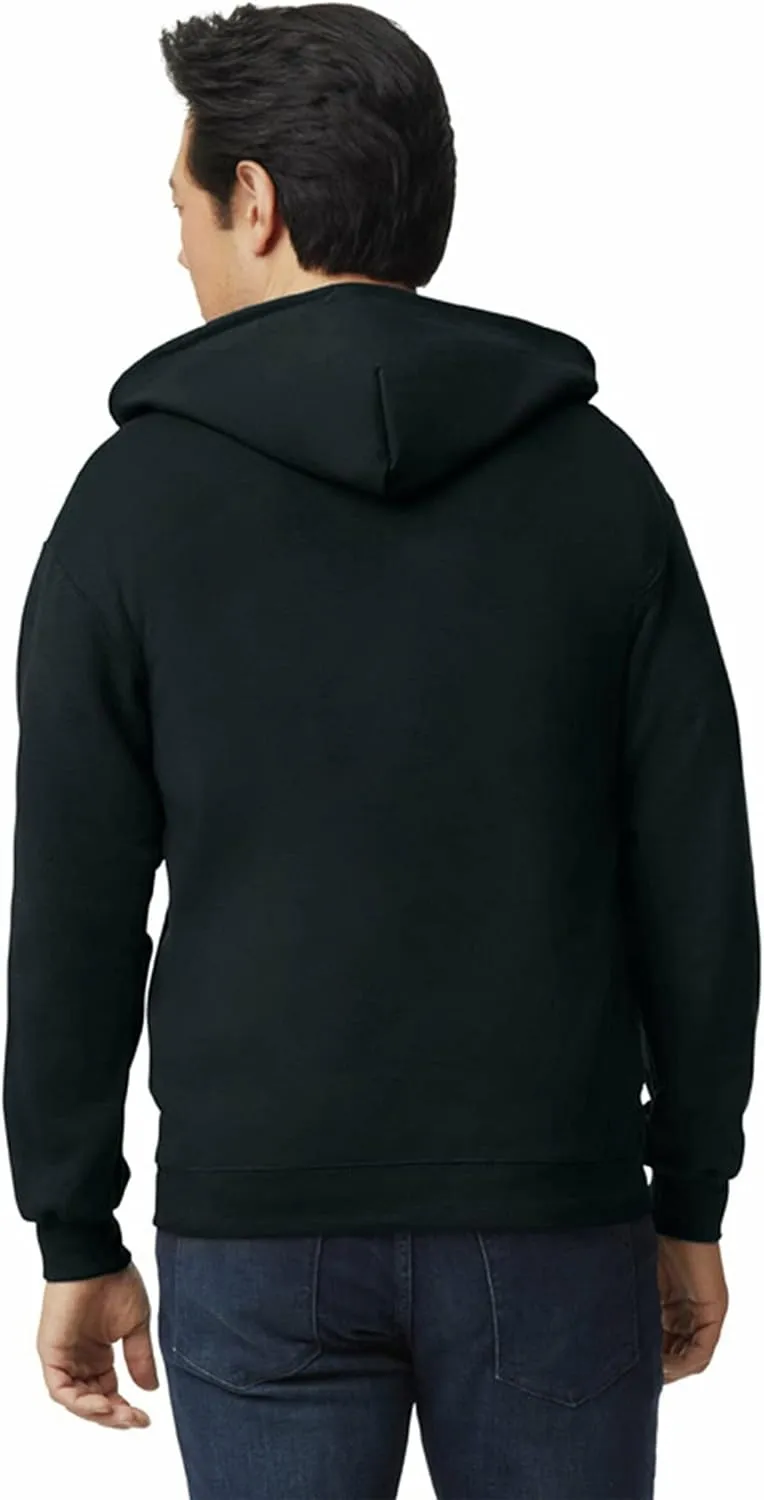 Gildan Unisex adult Fleece Zip Hoodie Sweatshirt, Style G18600, Multipack