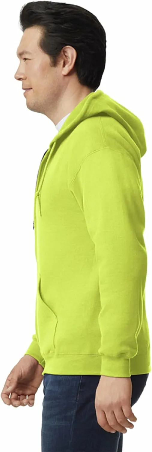 Gildan Unisex adult Fleece Zip Hoodie Sweatshirt, Style G18600, Multipack