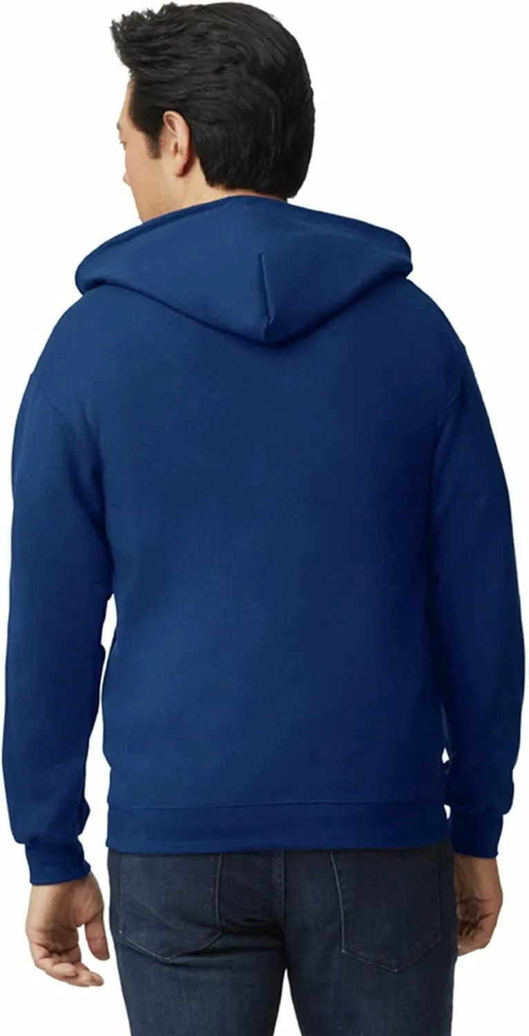 Gildan Unisex adult Fleece Zip Hoodie Sweatshirt, Style G18600, Multipack