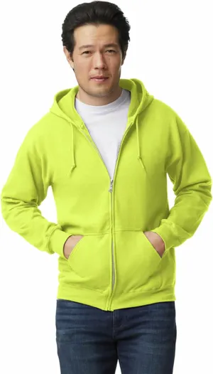 Gildan Unisex adult Fleece Zip Hoodie Sweatshirt, Style G18600, Multipack