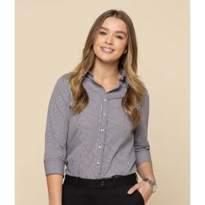 Gloweave - Ladies Gingham 3/4 Sleeve Shirt - 1637WZ - SALE