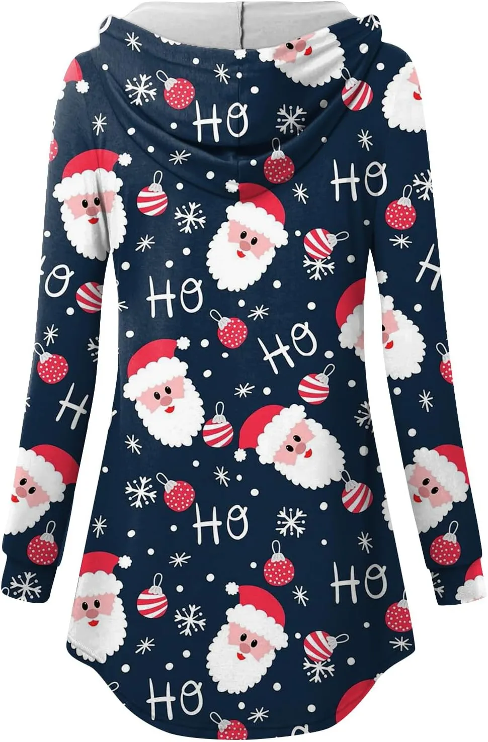 GOFULY Christmas Hoodie Womens Winter Oversized Button Shirt Drawstring Xmas Print Trendy Fall Tunic Tops Christmas Clothes