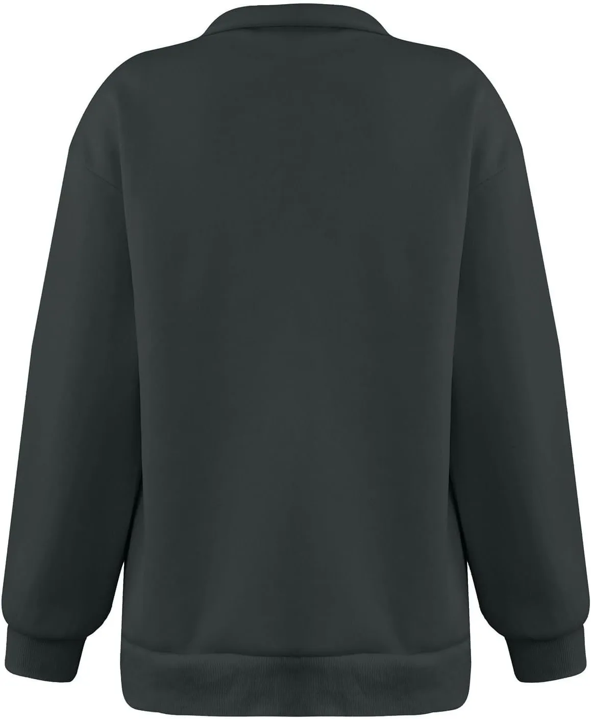 GOFULY Quarter Zip Pullover Women Fleece Fall Long Sleeve Lapel Collar Oversized Sweatshirt Drop Shoulder Shirt Winter Clothe