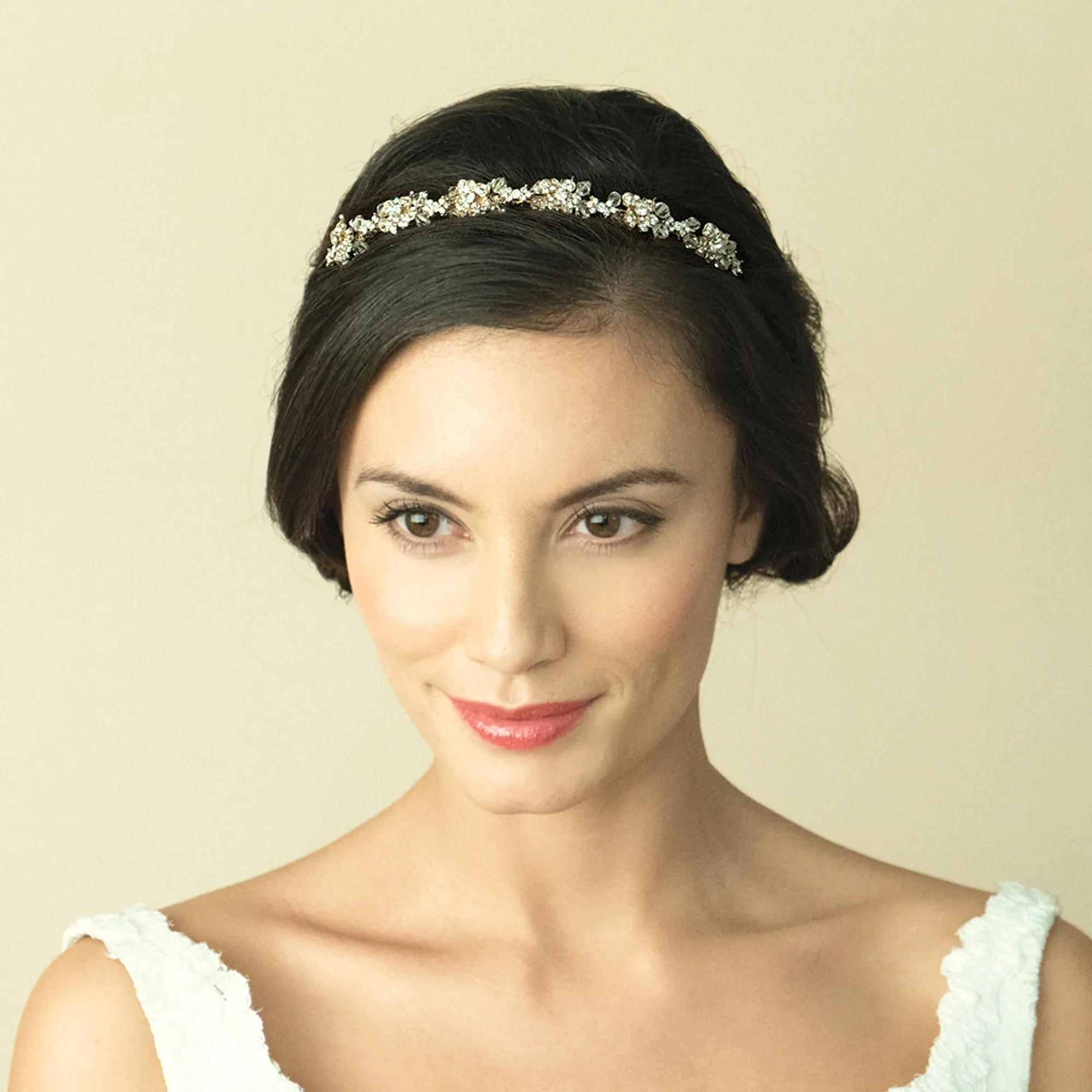 Gold Crystal Headband By Ivory & Co, Tilly