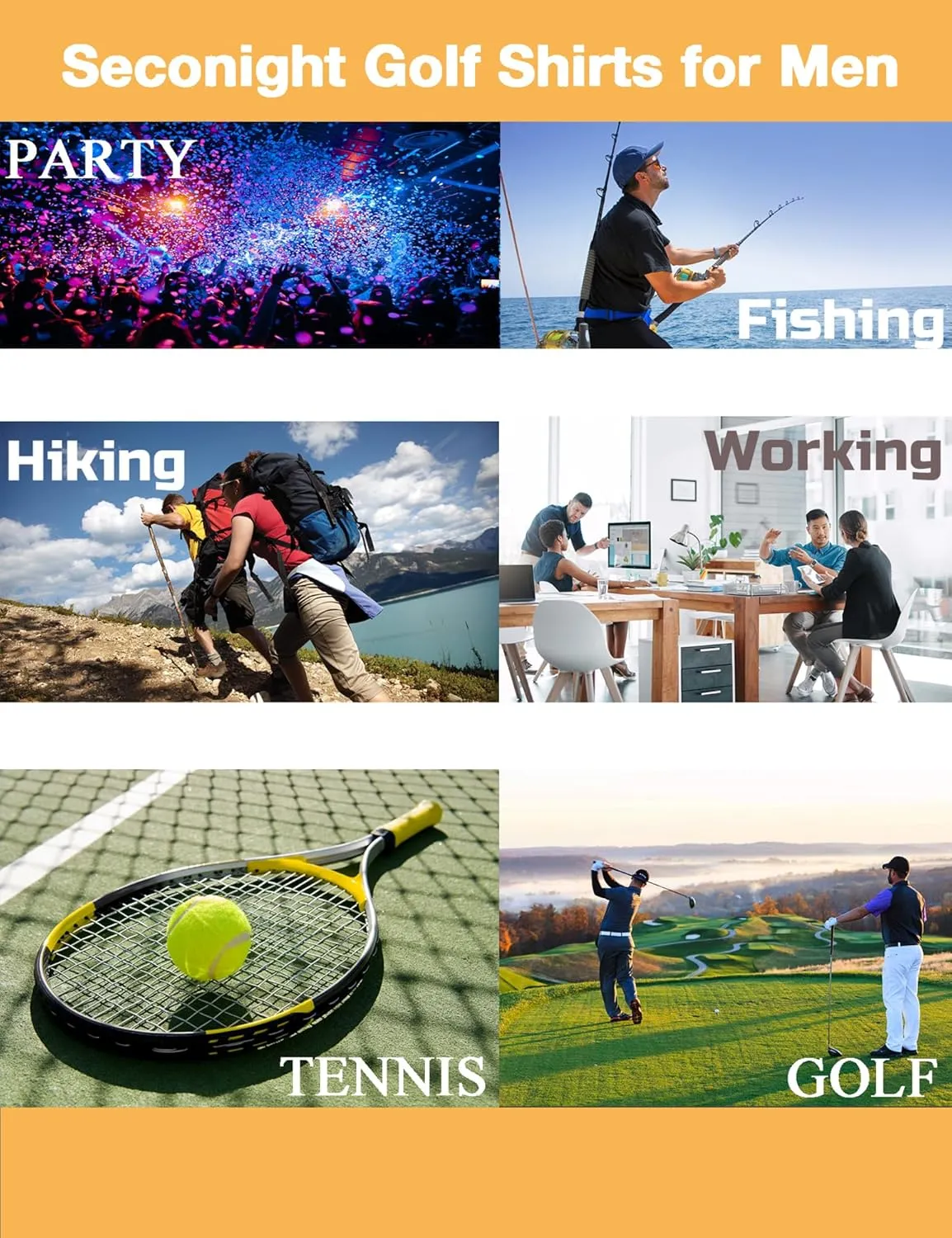 Golf Polo Shirts for Men Funny Print Golf Polos Short Sleeve Performance Men's Golf Shirts Quick Dry