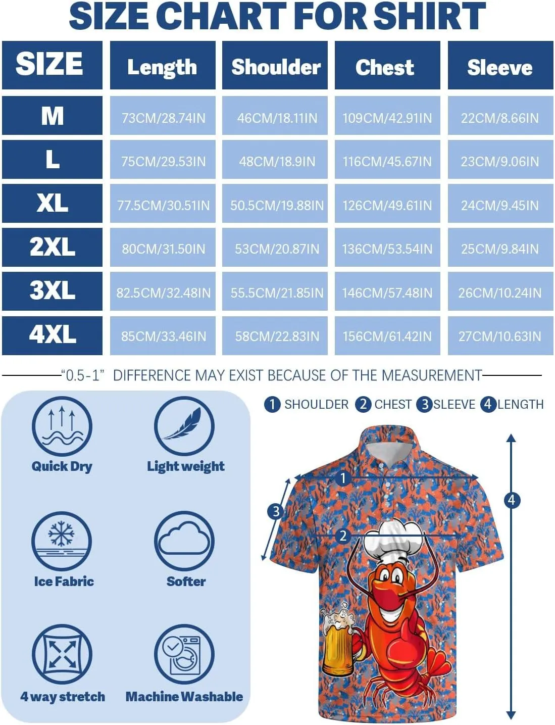 Golf Shirts for Men Printed Quick Dry Short Sleeve Performance Polo Shirts Moisture Wicking Collared Tennis T-Shirt