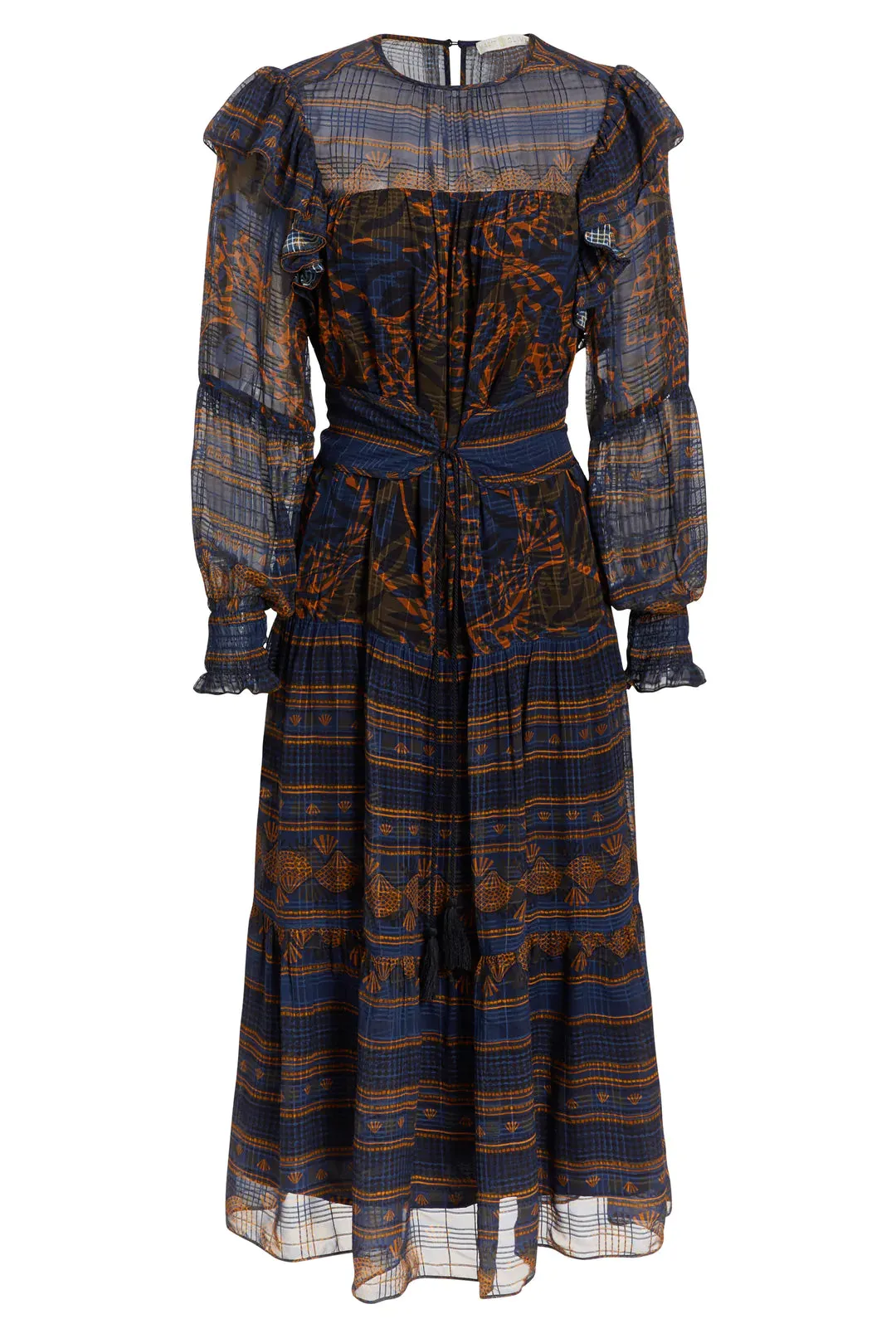 Gracie Dress Midnight Leaf - Marie Oliver
