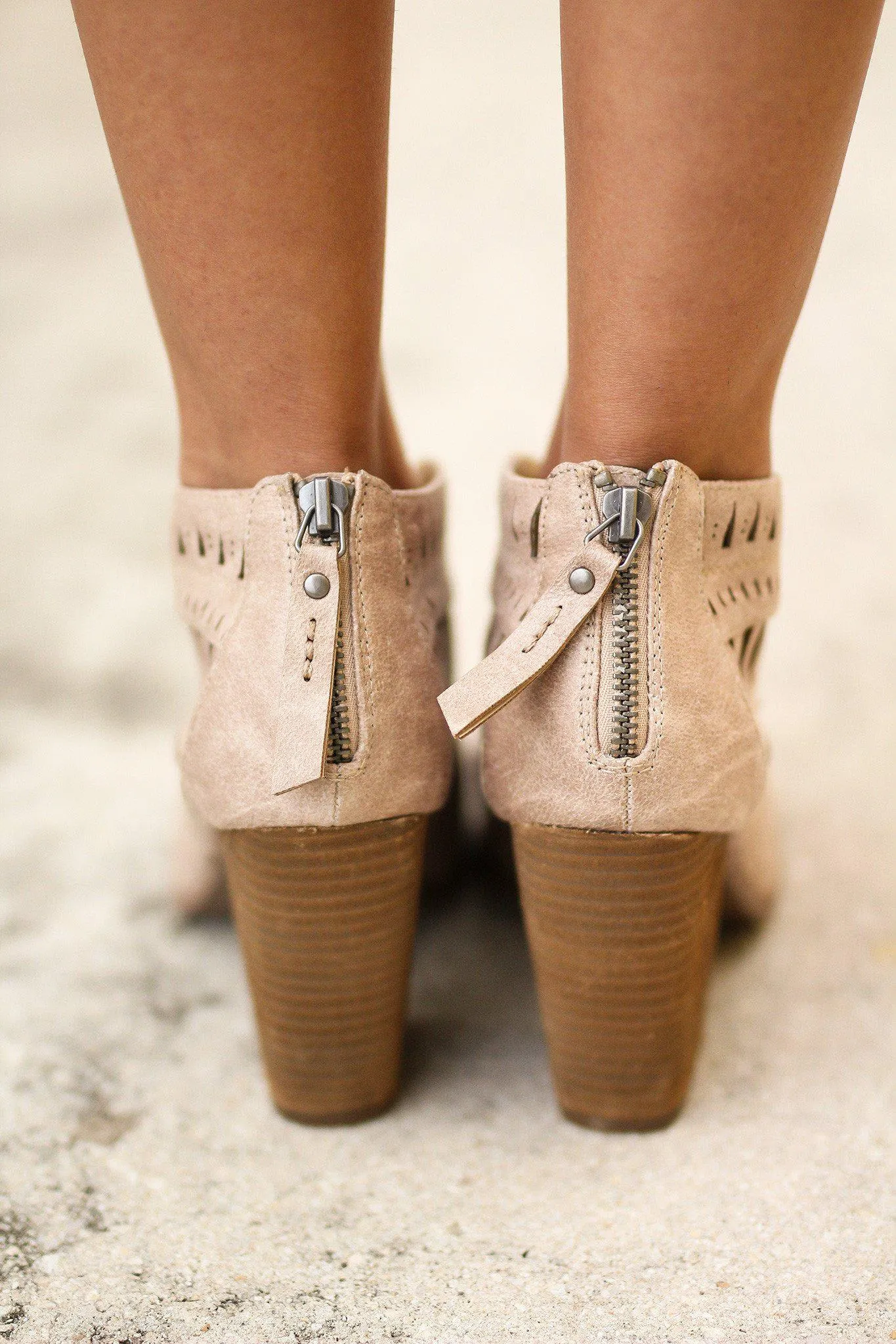 Groove Thang Cream Booties