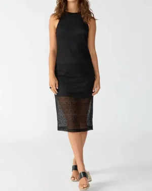 Halter Crochet Dress in Black | Black