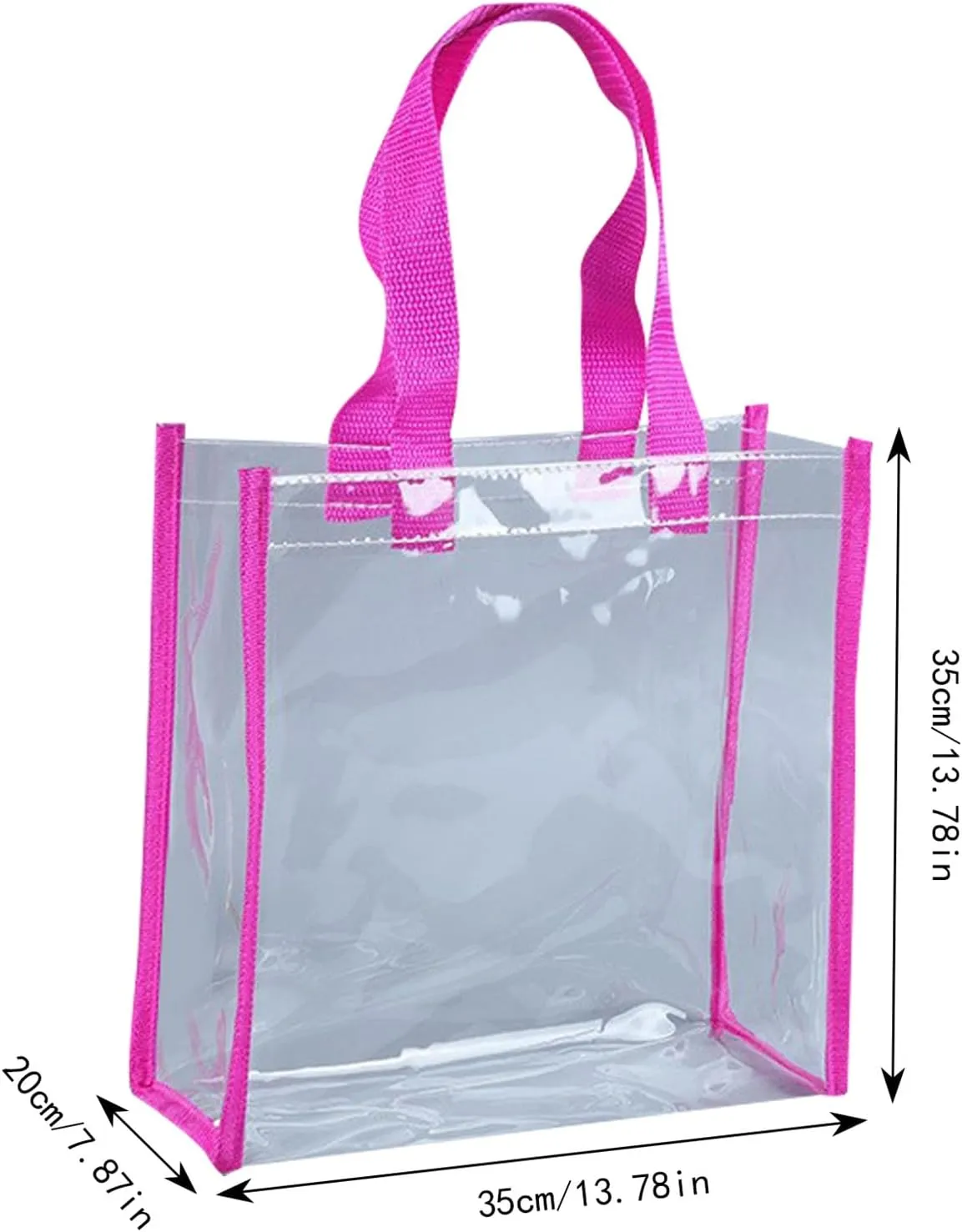 Handbags for Women Clear Beach Tote Bag Reusable See Through Hobo Clutch for Travel Pool Gym Picnic Swimming Vacation Holiday