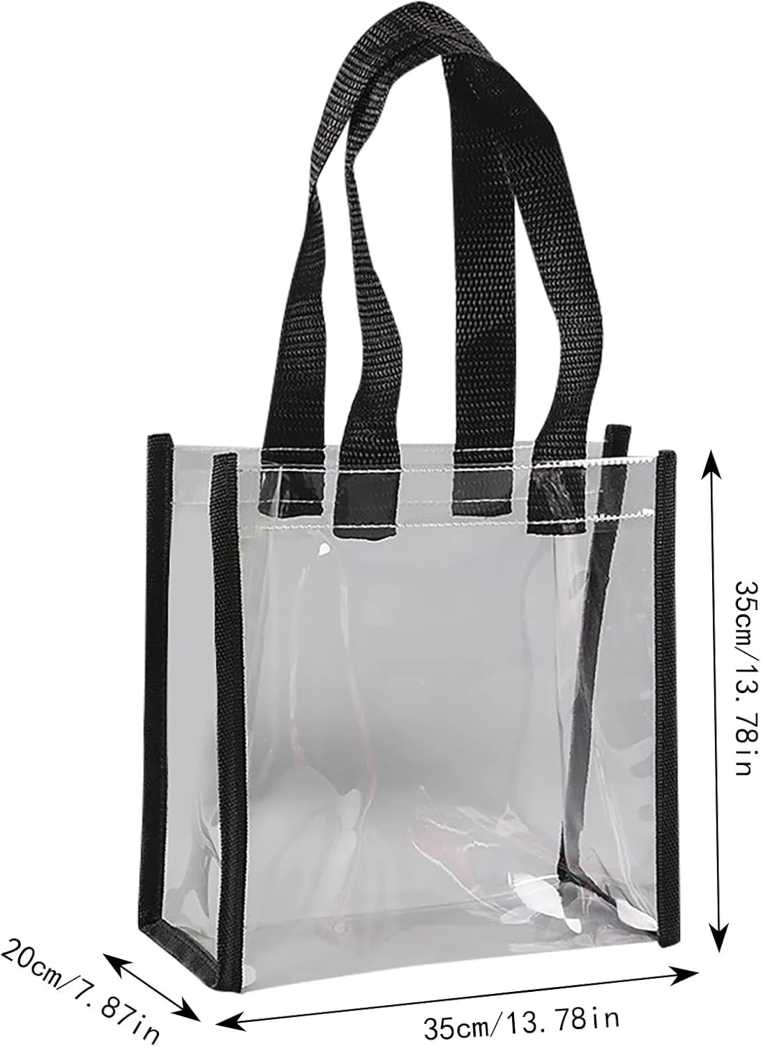 Handbags for Women Clear Beach Tote Bag Reusable See Through Hobo Clutch for Travel Pool Gym Picnic Swimming Vacation Holiday