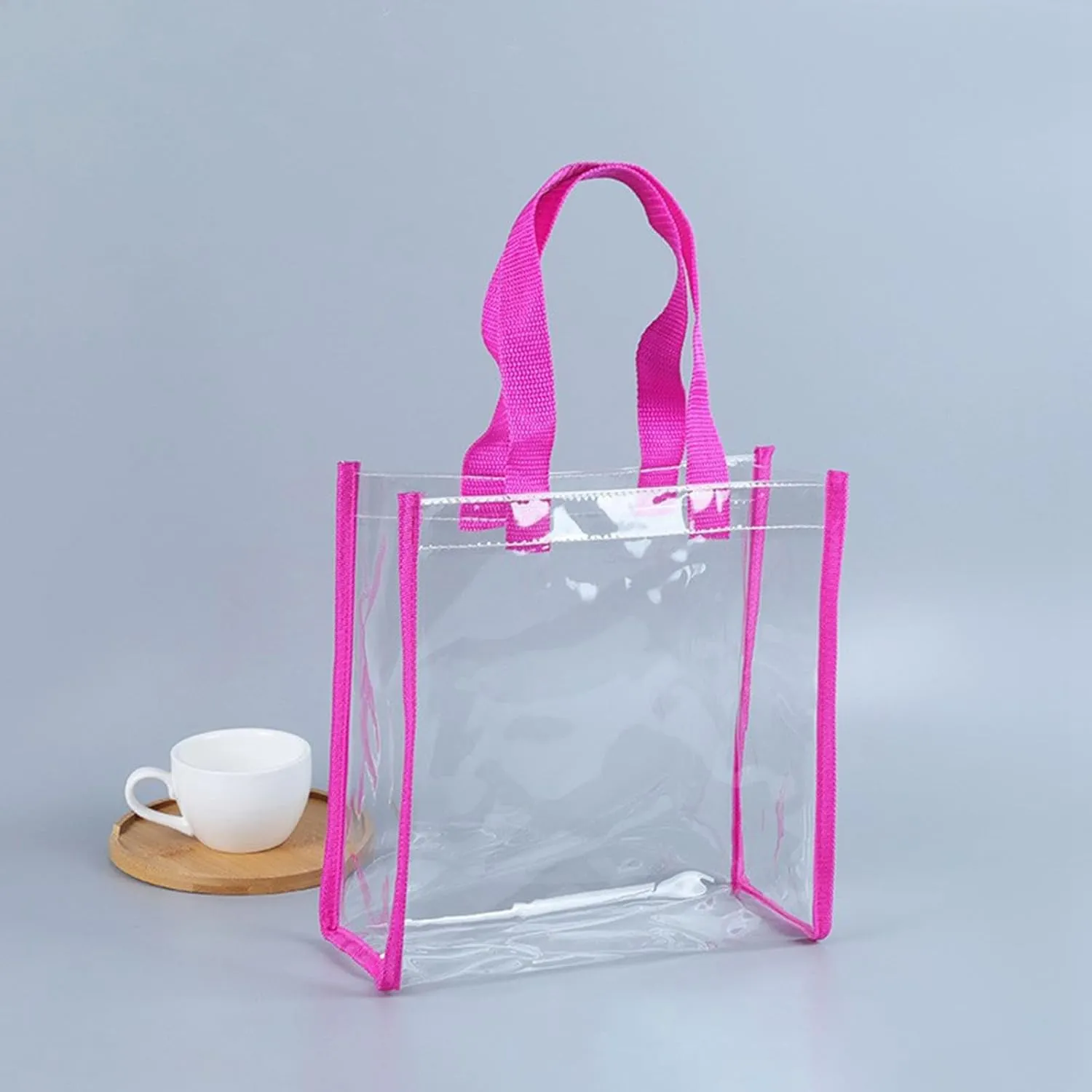 Handbags for Women Clear Beach Tote Bag Reusable See Through Hobo Clutch for Travel Pool Gym Picnic Swimming Vacation Holiday