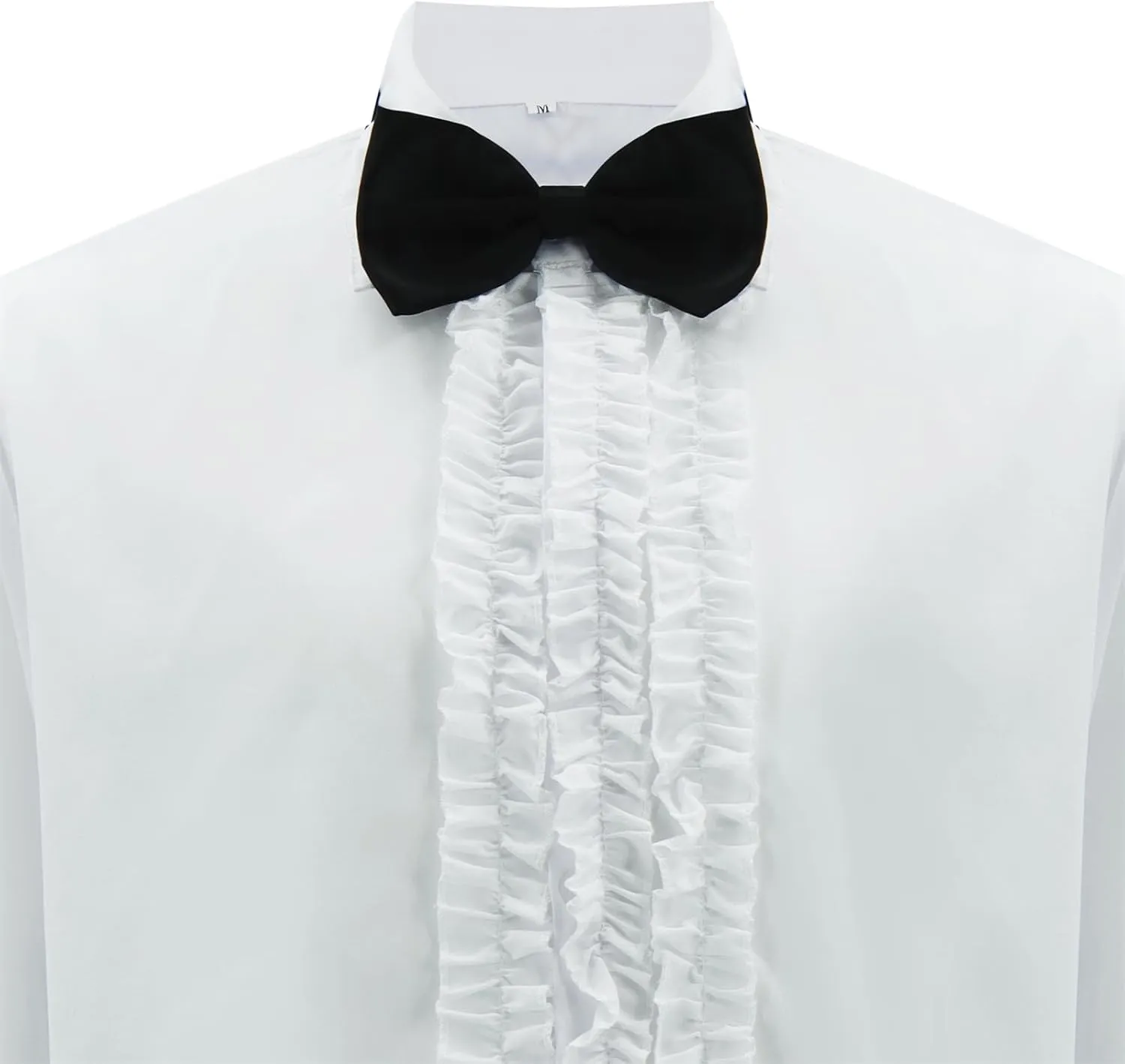 Harry and Lloyd Dumb Ruffled Tuxedo Shirts Dumber 90s Prom Retro Shirts with BowTie Halloween Cosplay for Men