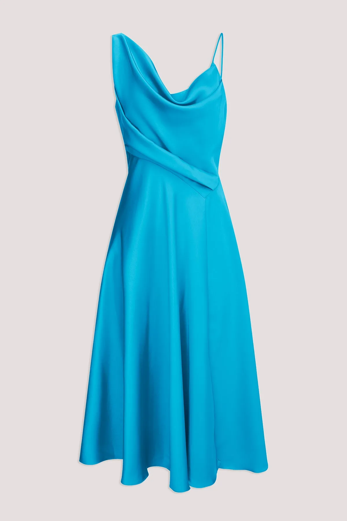 Hayden Satin A Line Midi Dress