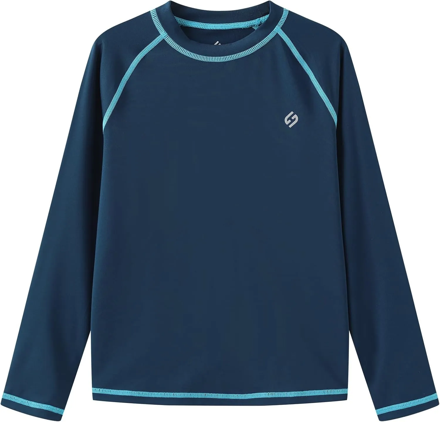 HODOSPORTS Boys UPF 50  Rash Guard Swim Shirts Long Sleeve Quick Dry UV Protection Sun T-Shirts