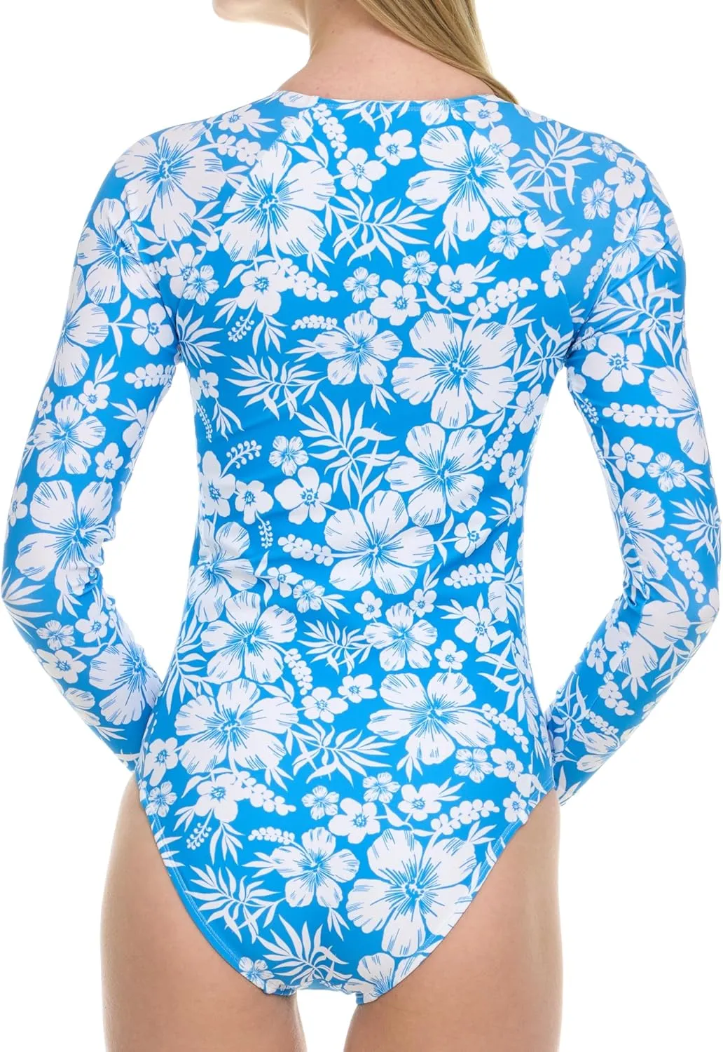 Hurley Long Sleeve Womens One Piece Swimsuits, Swimsuit for Women, Bathing Suit for Women, Swim Suit UPF 50  SPF UV Protected