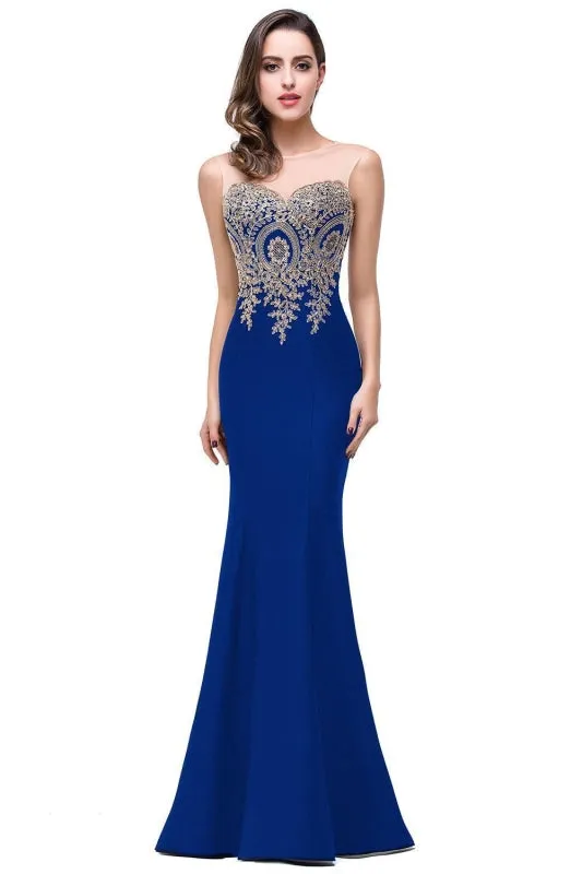 Illusion Backless Lace Mermaid Prom Dress Burgundy Long Evening Gowns