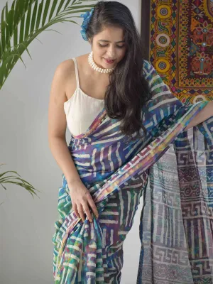 Indra Dhanush - Chanderi Silk Saree