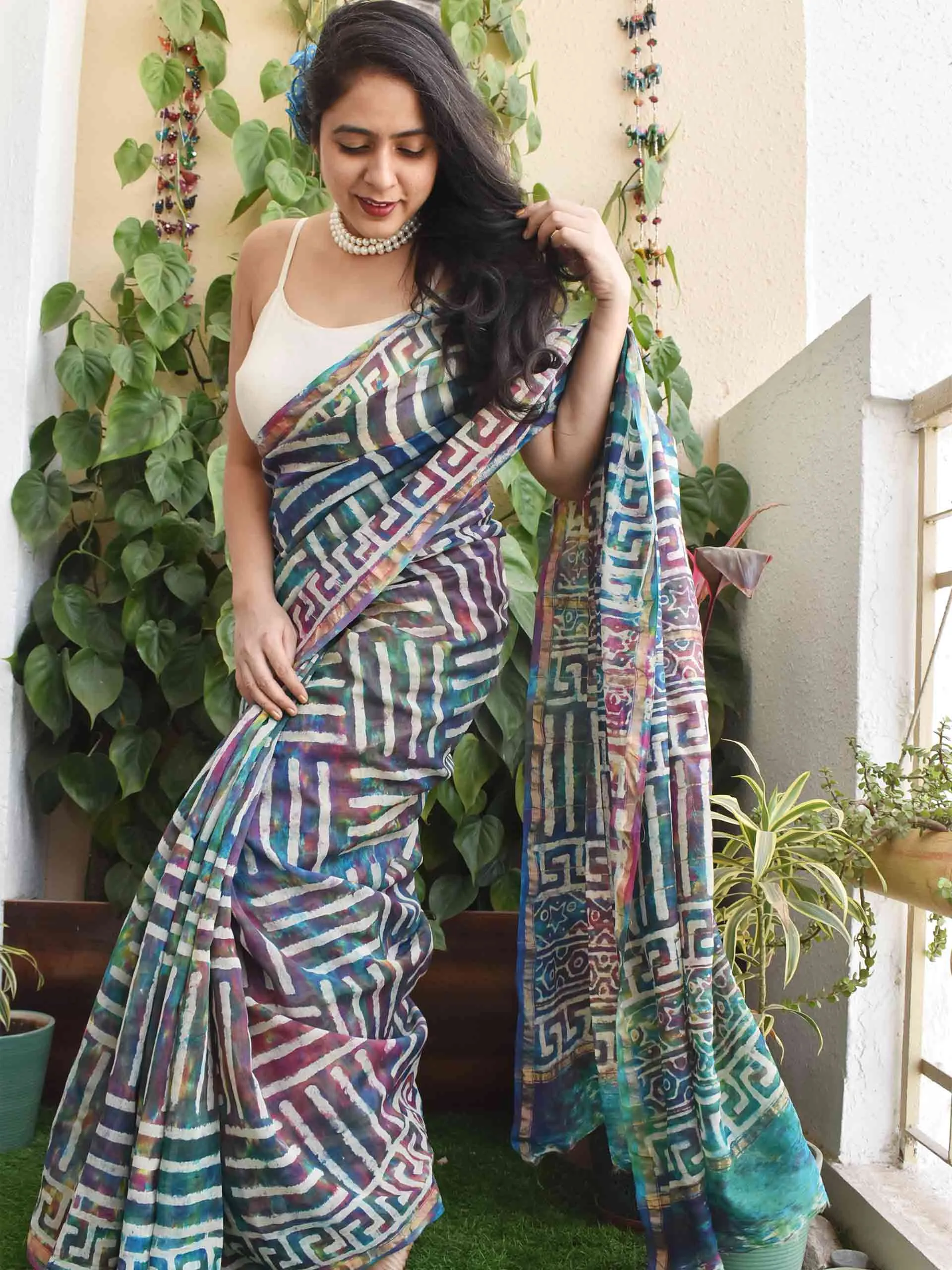 Indra Dhanush - Chanderi Silk Saree