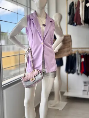 Isadora Blazer Vest Purple