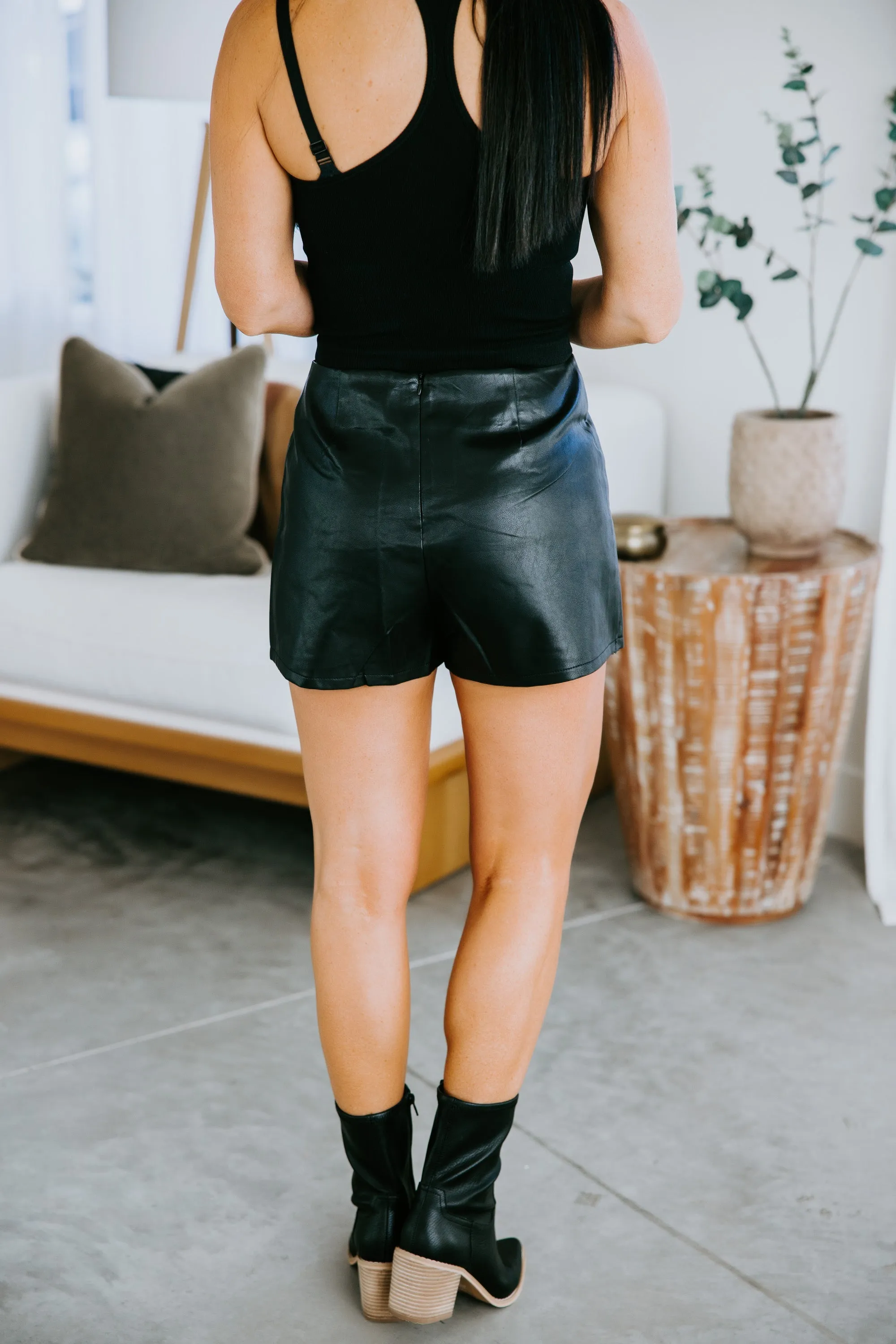 Kain Faux Leather Skort