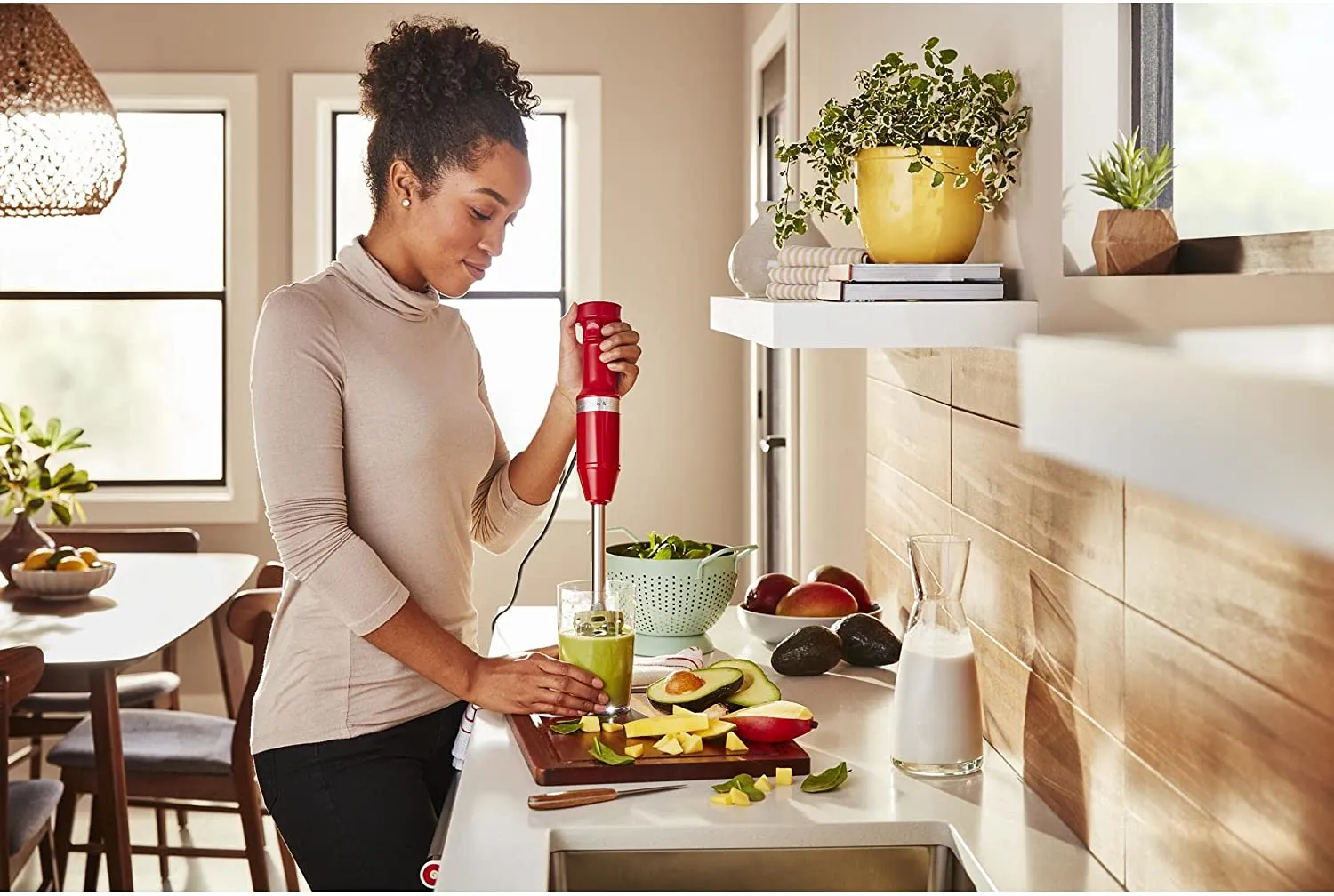 KitchenAid Variable Speed Corded Hand Blender, Passion Red - KHBV53PA