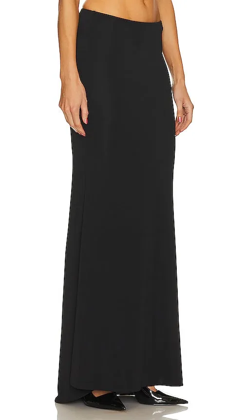 L'Academie Kiernan Maxi Skirt in Black