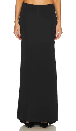 L'Academie Kiernan Maxi Skirt in Black