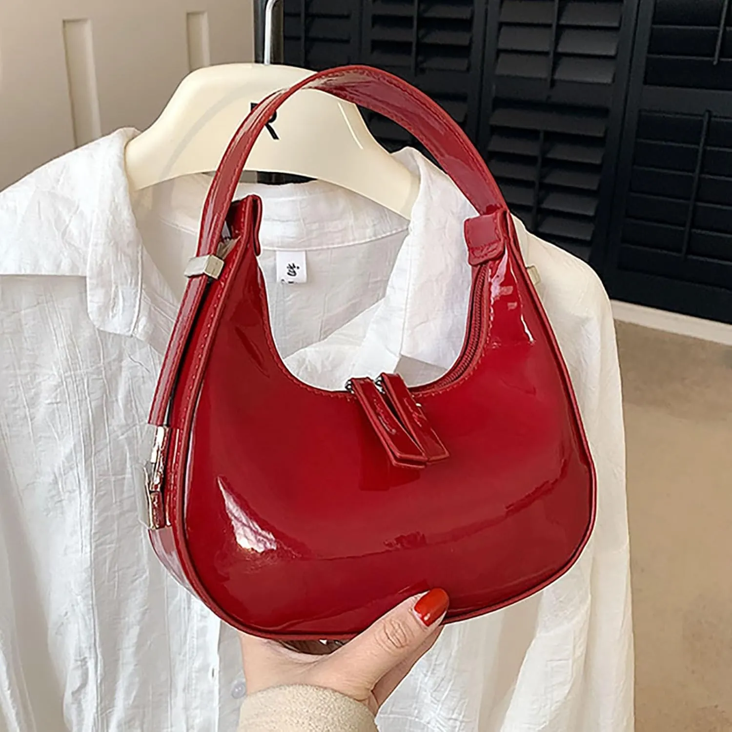 Ladies Handbags Top Handle Bag Y2K Pu Leather Shoulder Bag Laptop Hobos Clutches Evening Tote Sparkle Wedding Prom Party Bag