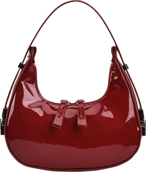 Ladies Handbags Top Handle Bag Y2K Pu Leather Shoulder Bag Laptop Hobos Clutches Evening Tote Sparkle Wedding Prom Party Bag
