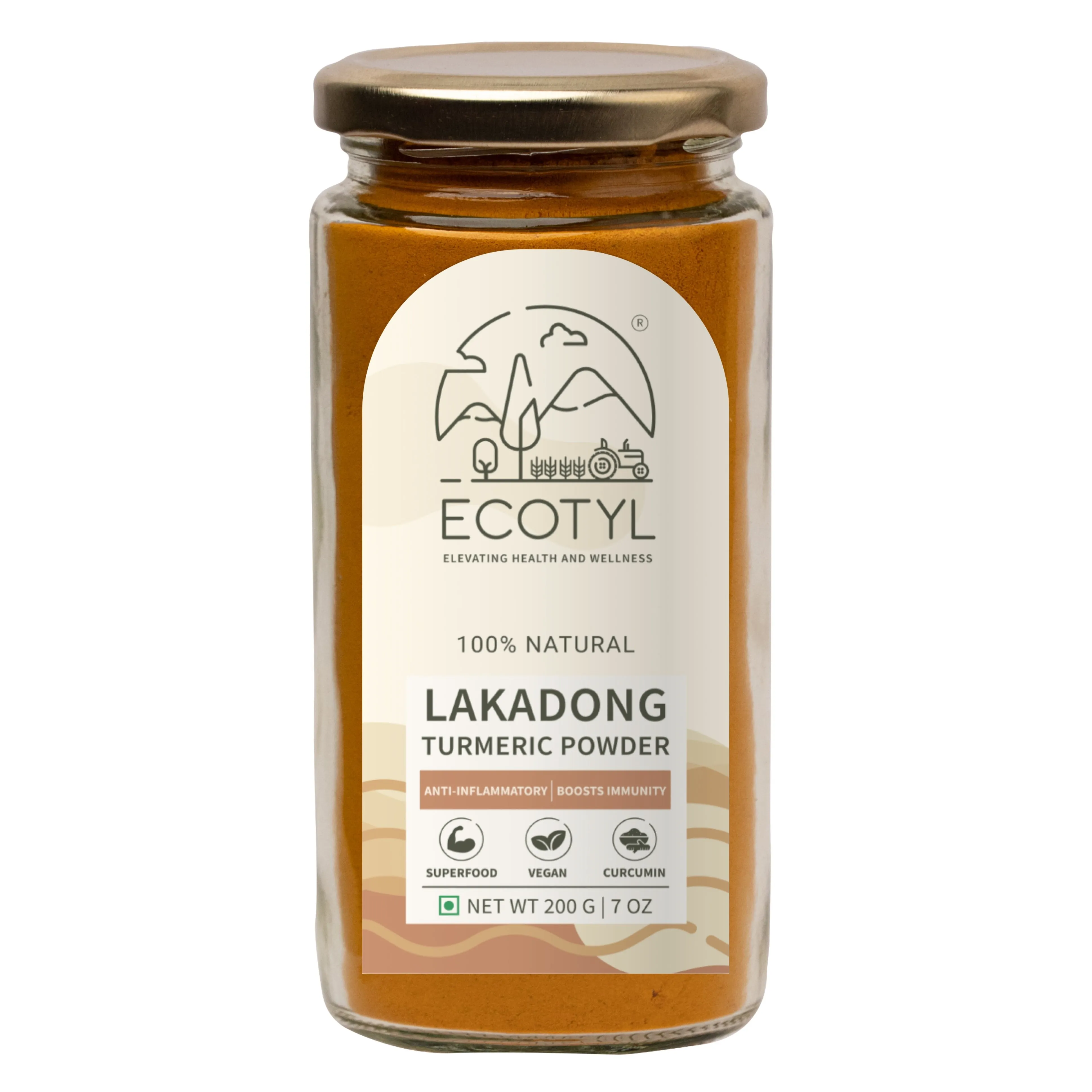 Lakadong Turmeric Powder for Strong Immunity High Curcumin