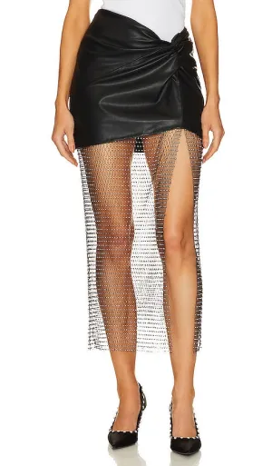 LAMARQUE Salome Midi Skirt in Black
