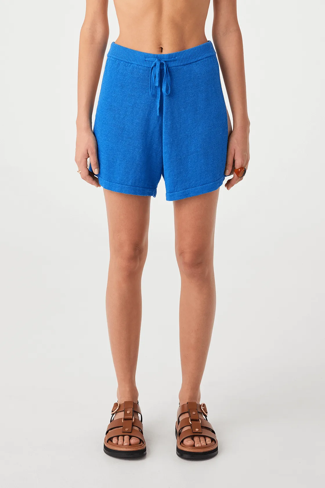 Larri Linen Short - French Blue