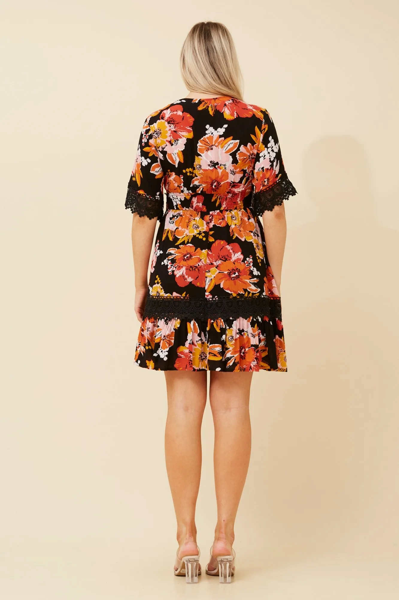 LAYLA FLORAL LACE DRESS