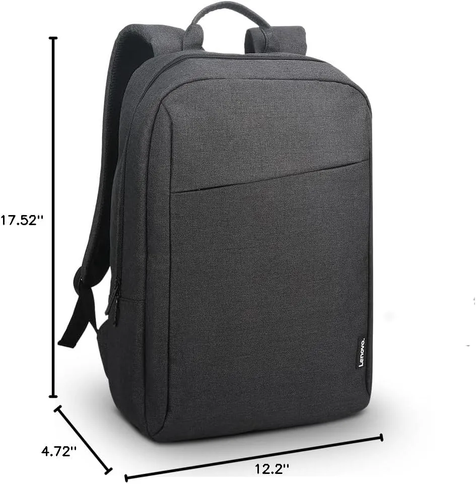 Lenovo 16 ECO Laptop Backpack - B210 - Travel Pack for Laptop or Tablet, Durable, Water-Repellent, Made from Recycled Material, Lightweight, Sleek Design for Travel, Business, Casual Backpack - Black