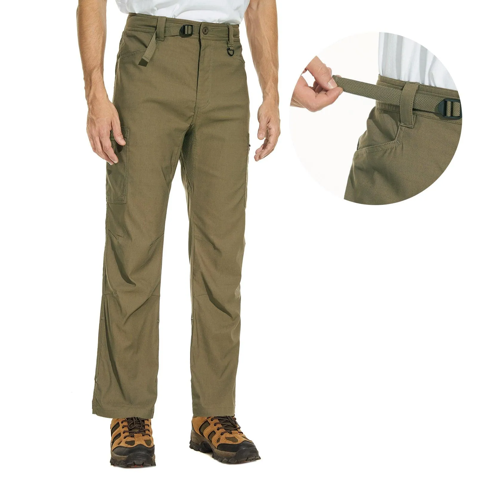 Lightbare Men's UPF 50  Stretch Lightweight Cargo Pants