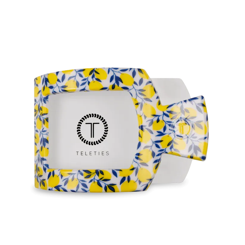 Limoncello Large Flat Square Teleties Clip